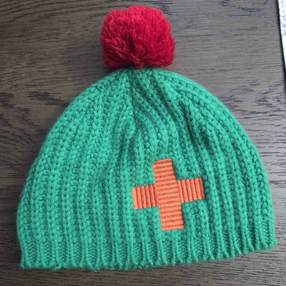 Rossignol Green Toque With Interchangeable Pom Poms